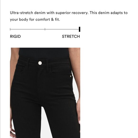 Frame Women's Black Le High Straight Jeans size 24 - Picture 14 of 15